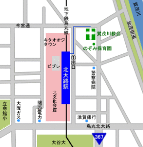 賀茂川教会地図